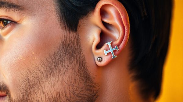 Top 10 des boucles d'oreille croix homme stylées à petit prix